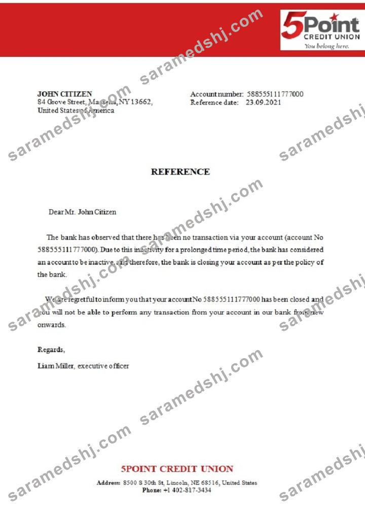 USA_5Point Bank_closure reference
